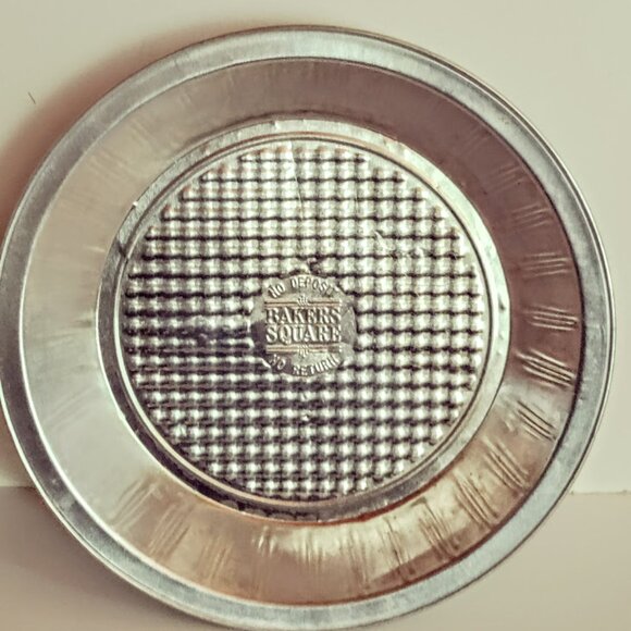 3 Vintage Bakers Square Embossed Aluminum Pie Pan - Picture 3 of 5